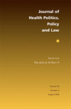 JOURNAL OF HEALTH POLITICS POLICY AND LAW雜志封面